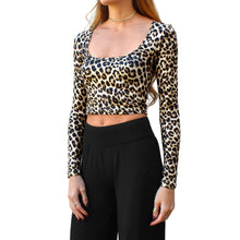 Load image into Gallery viewer, Square-Neck Top - Leopard
