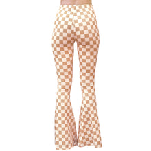 Load image into Gallery viewer, Bell Bottoms - Tan Checkerboard
