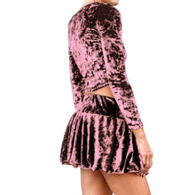 Load image into Gallery viewer, Velvet Square-Neck Top - Dusty Rose
