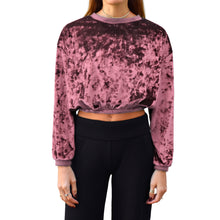 Load image into Gallery viewer, Velvet Crewneck Top - Dusty Rose
