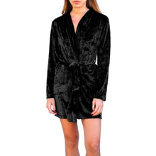 Load image into Gallery viewer, Velvet Robe - Black
