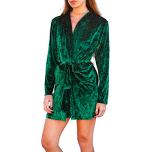 Load image into Gallery viewer, Velvet Robe - Emerald Green
