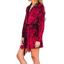 Load image into Gallery viewer, Velvet Robe - Red
