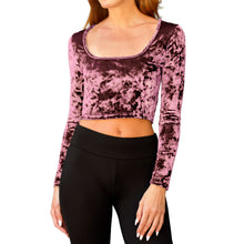 Load image into Gallery viewer, Velvet Square-Neck Top - Dusty Rose
