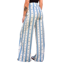 Load image into Gallery viewer, Wide Leg Pants - Blue Coquette
