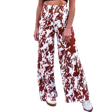 Load image into Gallery viewer, Wide Leg Pants - Cow
