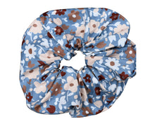 Load image into Gallery viewer, Oversized Printed &amp; Solid Scrunchies - Floral
