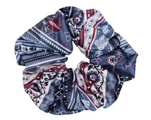 Load image into Gallery viewer, Oversized Scrunchie - Indigo Paisley
