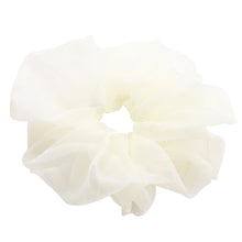 Load image into Gallery viewer, Oversized Organza Scrunchie - Off White
