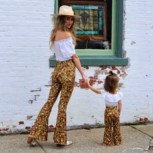 Load image into Gallery viewer, Bell Bottoms - Olive Floral
