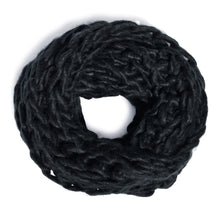 Load image into Gallery viewer, Chunky Knit Infinity Scarf - Black
