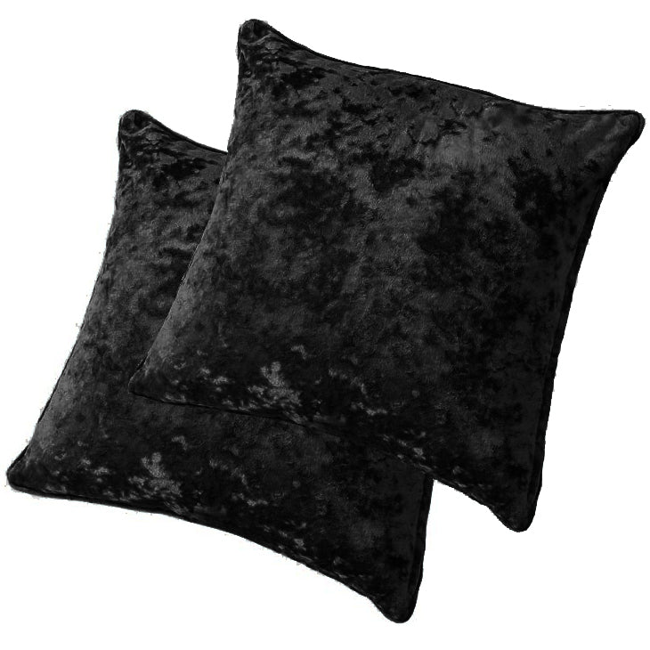 Velvet Pillowcase Set - Black