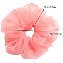 Load image into Gallery viewer, Oversized Organza Scrunchie - Black
