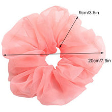 Load image into Gallery viewer, Oversized Organza Scrunchie - Olive Green
