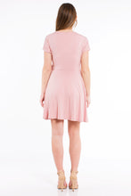 Load image into Gallery viewer, Surplice Wrap Dress - Dusty Pink
