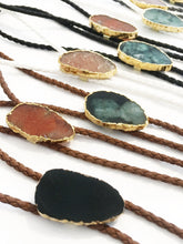 Load image into Gallery viewer, Gemstone Bolo Tie - Onyx
