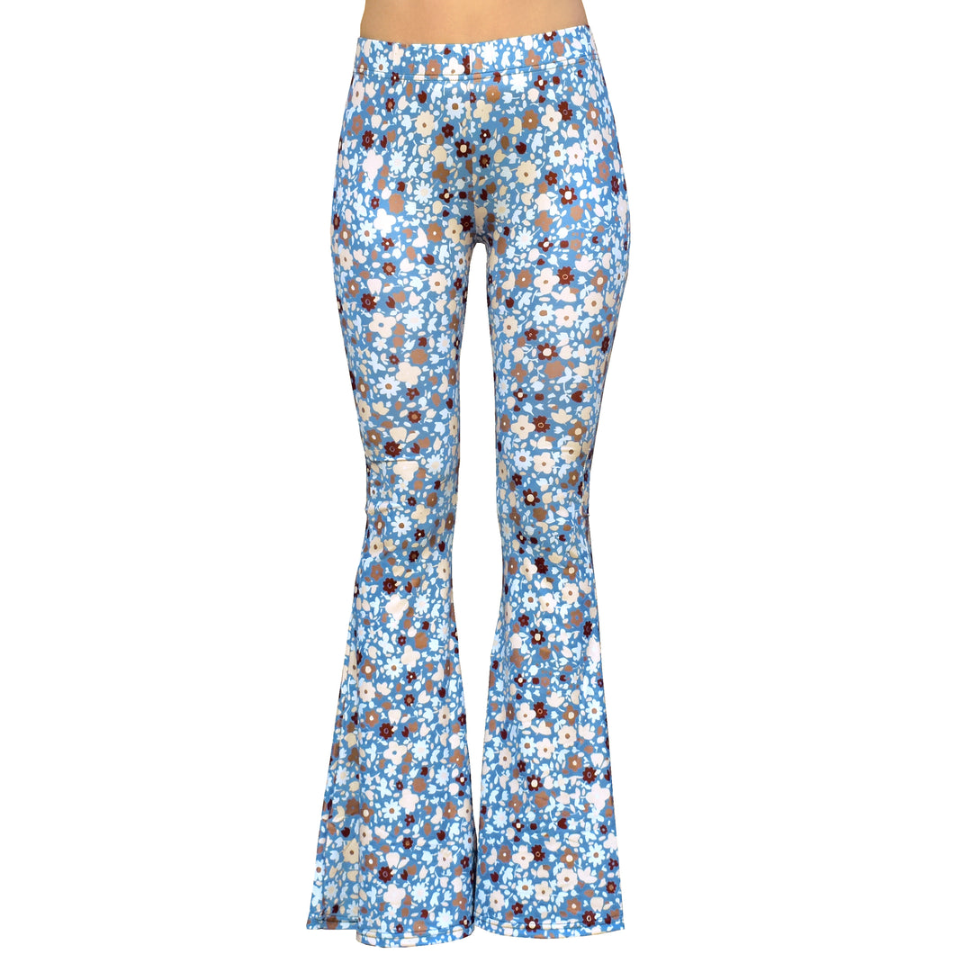 Bell Bottoms - Indigo Floral