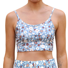 Load image into Gallery viewer, Cropped Tank Top - Indigo Floral
