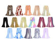 Load image into Gallery viewer, Little Girl&#39;s Bell Bottoms - Marsala Paisley
