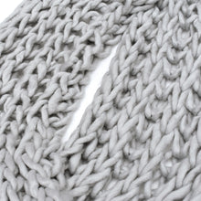 Load image into Gallery viewer, Chunky Knit Infinity Scarf - Light Grey
