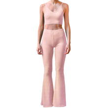 Load image into Gallery viewer, Ribbed Bell Bottoms - Rose
