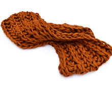 Load image into Gallery viewer, Chunky Knit Infinity Scarf - Rust
