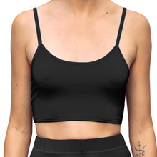 Load image into Gallery viewer, Cropped Tank Top - Solid Black
