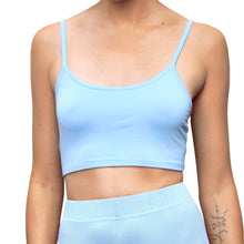 Load image into Gallery viewer, Cropped Tank Top - Solid Light Blue
