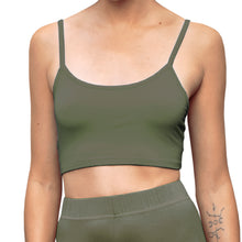 Load image into Gallery viewer, Cropped Tank Top - Solid Olive
