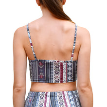 Load image into Gallery viewer, Cropped Tank Top - Indigo Paisley
