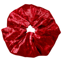 Load image into Gallery viewer, Oversized Velvet Scrunchie - Red
